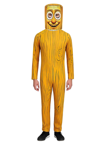 Narančasti stickman cosplay kostim za Halloween – unisex jumpsuit