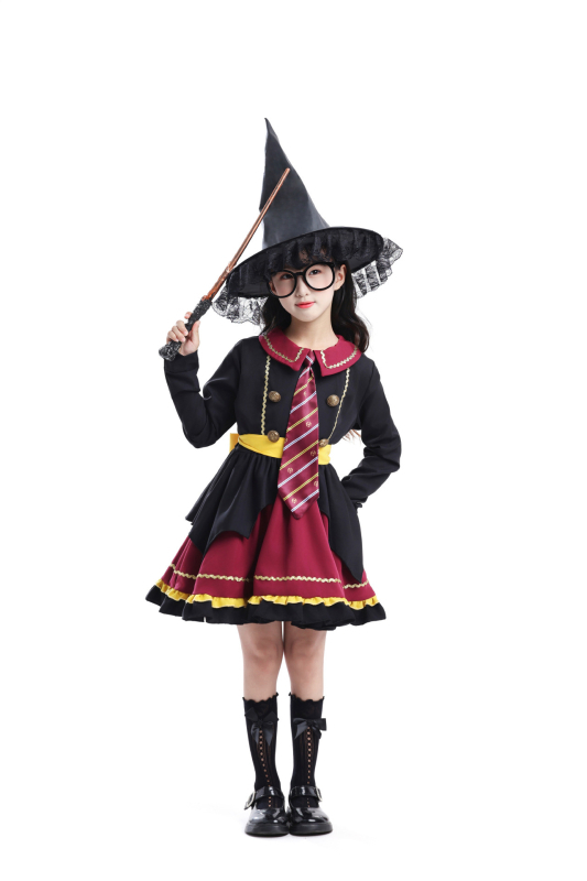 Šešir vještice za Halloween s čipkastim zaštitom lica – misteriozni mag, obiteljski kostim Harry Potter