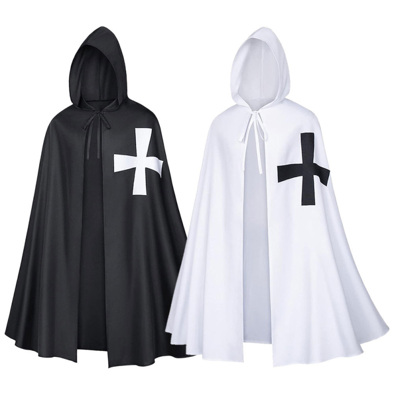 Cosplay plašt srednjovjekovih templarskih vitezova