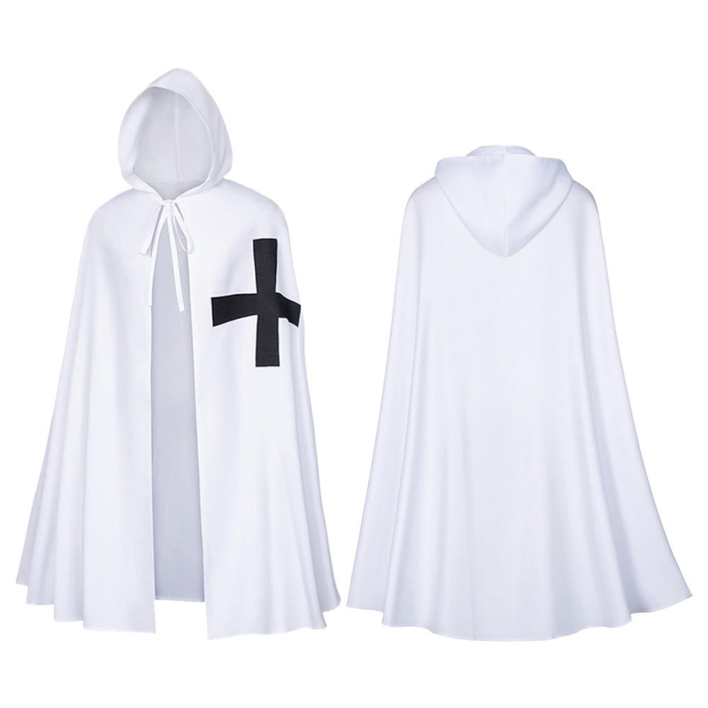 Cosplay plašt srednjovjekovih templarskih vitezova