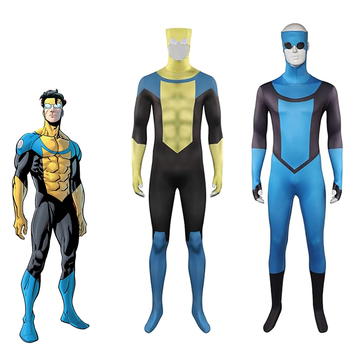 Cosplay kostim nepobjedivog mladog junaka, uski bodysuit za scenske nastupe, Halloween