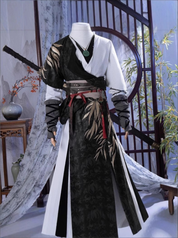 Yanyun Sixteen Voices Mladi Gospodar Cosplay – Početni Outfit, Cijeli Set Starog Kostima Jiang Striček