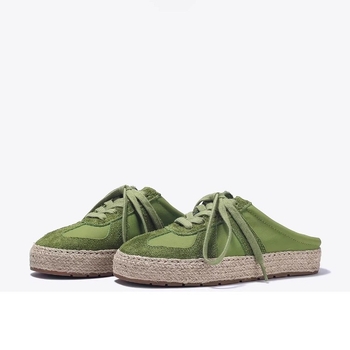 Ženske sandale s debelom potplatom i zatvorenim prstom, bez pete, slip-on espadrile, proljeće 2026