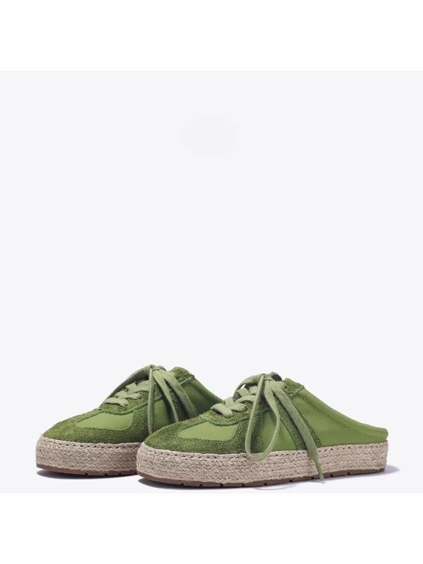 Ženske sandale s debelom potplatom i zatvorenim prstom, bez pete, slip-on espadrile, proljeće 2026