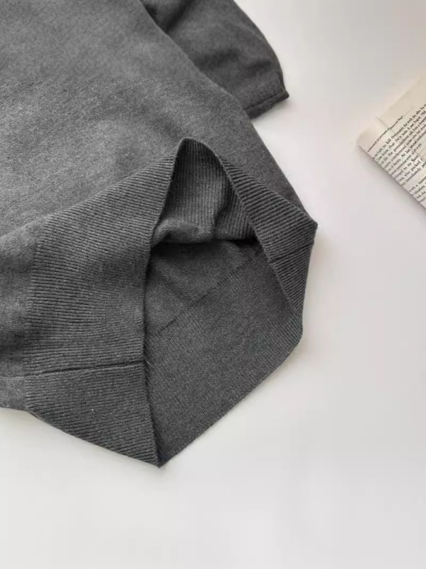 Sena Miu serija ležernog stila trodjelni pleteni set: kardigan s okruglim izrezom, pleteni top i plisirana suknja