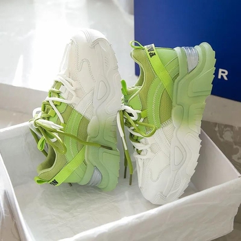 Proljeće 2026. Ženske dad sneakers u korejskom stilu, s debelim potplatom, udobne svakodnevne sportske tenisice, K810