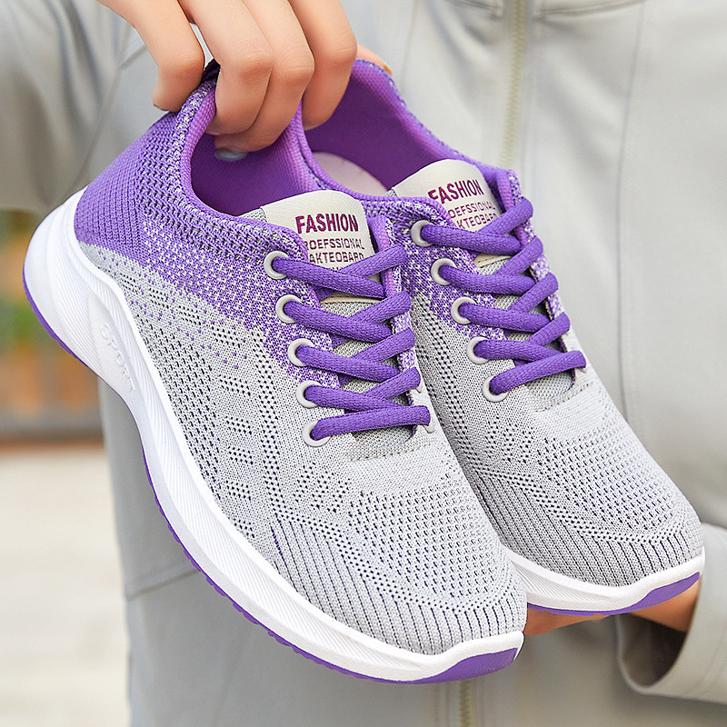 Γυναικεία Flyknit αθλητικά παπούτσια, καλοκαίρι 2026, καθημερινά άνετα, με διαπνοή