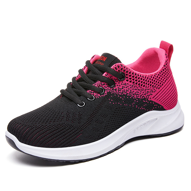 Γυναικεία Flyknit αθλητικά παπούτσια, καλοκαίρι 2026, καθημερινά άνετα, με διαπνοή