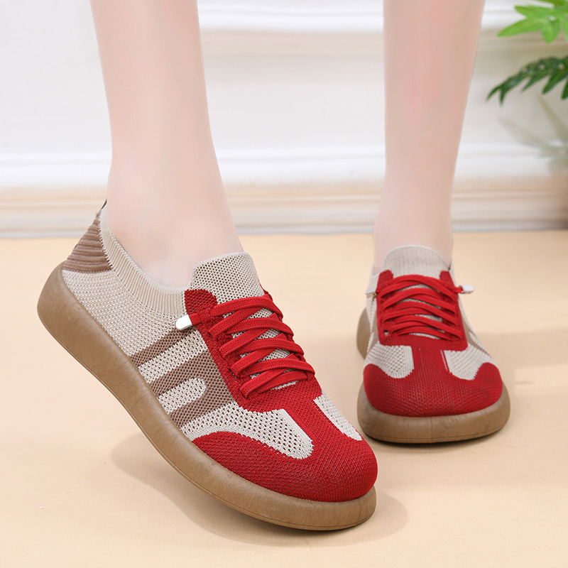 Ženske tenisice za proljeće s Flyknit gornjom stranom i mekanom potplatom, svestrane casual sportske tenisice s retro inspiracijom