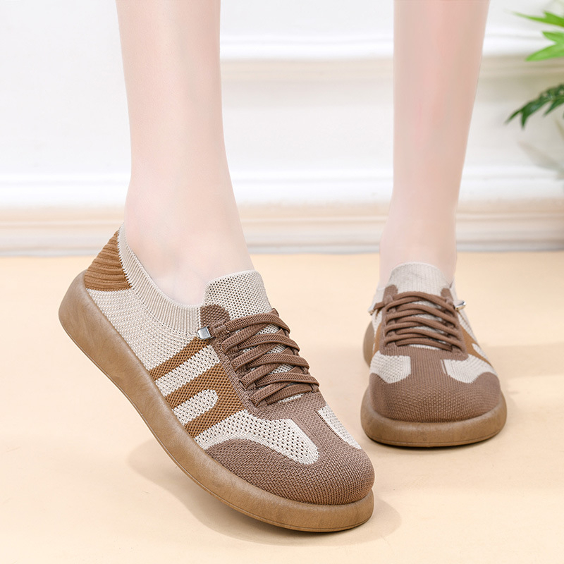 Ženske tenisice za proljeće s Flyknit gornjom stranom i mekanom potplatom, svestrane casual sportske tenisice s retro inspiracijom