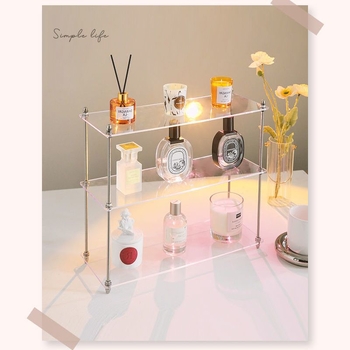 Akrilni stolni držač za parfeme s višestrukim skladištem