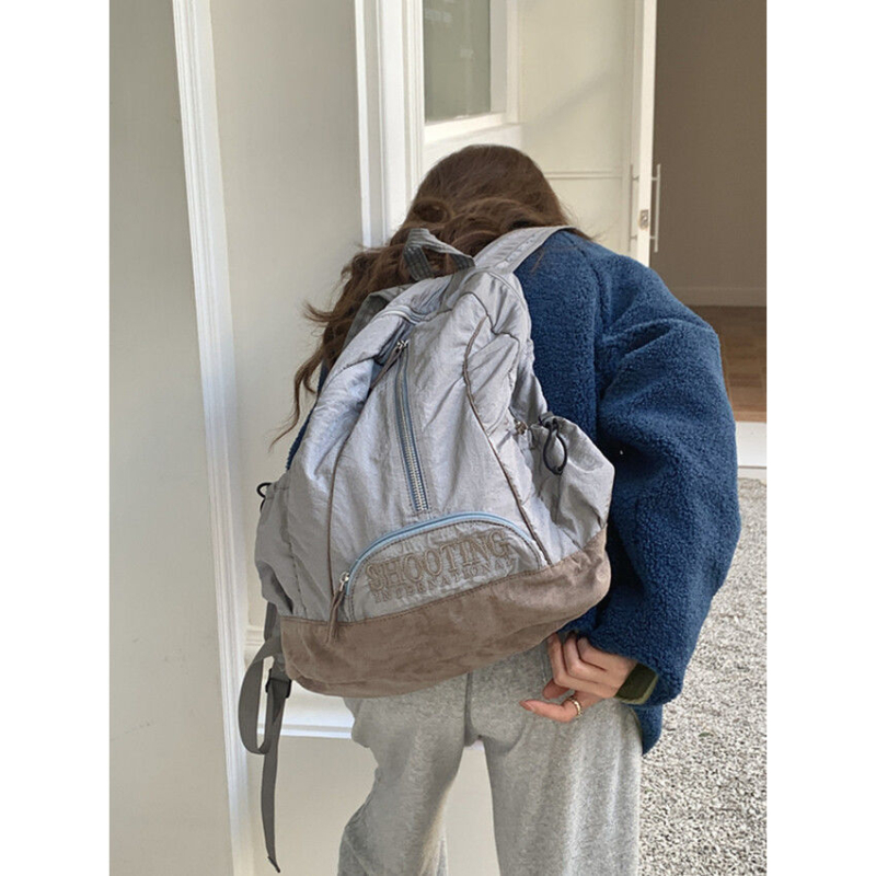 Ženski nylon ruksak - Veliki kapacitet, gradski minimalistički stil, jesen 2023, idealno za studentice