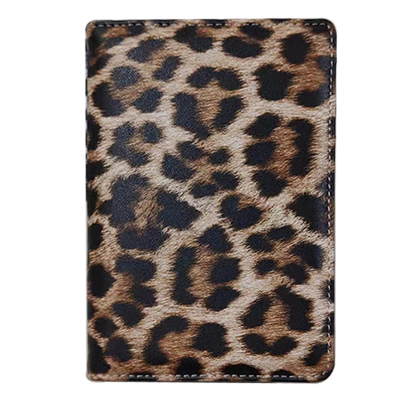 PFID antimagnetična futrola za putovnicu s leopard uzorkom – višenamjenska PU kožna torbica, unisex
