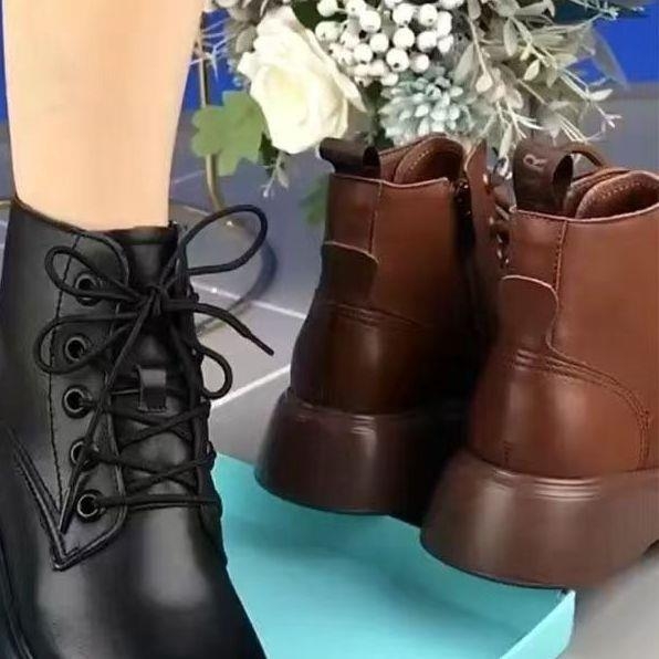 Damske čizme za snijeg od prave mekane kože, 2024 novi zimski stil, uklonjeni fleece, debela potplata, tople kratke čizme, mekana potplata, protuklizne pamukne cipele