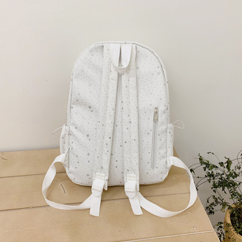 Dámsky školský batoh s hviezdnym motívom z nylonu, vhodný pre študentky stredných škôl a gymnázií, 15-palcový notebook, kapacita 36–55 l