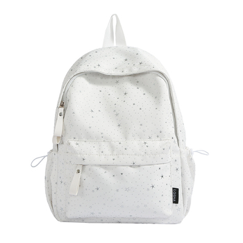 Dámsky školský batoh s hviezdnym motívom z nylonu, vhodný pre študentky stredných škôl a gymnázií, 15-palcový notebook, kapacita 36–55 l