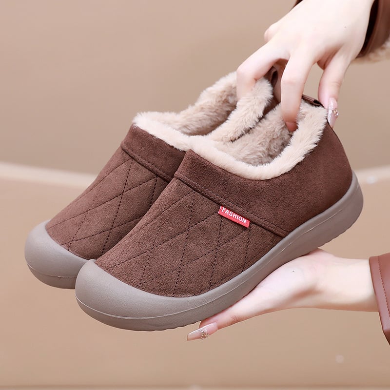Ženske zimske čizme od pamuka s plišastom podstavom, tople i moderne slip-on čizme