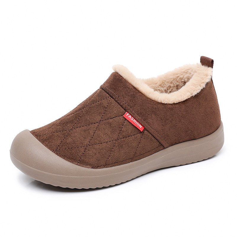 Ženske zimske čizme od pamuka s plišastom podstavom, tople i moderne slip-on čizme