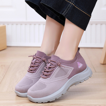Pantofi damă din stofă Old Beijing, Flyknit, sport casual de toamnă 2025, fără șireturi