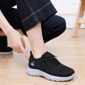 Pantofi damă din stofă Old Beijing, Flyknit, sport casual de toamnă 2025, fără șireturi