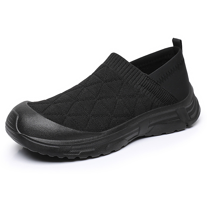 Γυναικείες καλοκαιρινές Slip-On παπούτσια με μαλακή σόλα, ελαφρύ επάνω μέρος από ύφασμα, χαμηλό ύψος, στρογγυλή μύτη, άνετα