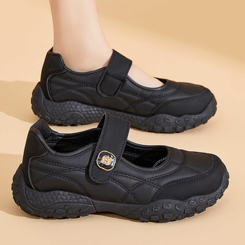 Pantofi damă din material textil în stil Beijing vechi, talpă moale, Mary Jane confortabile pentru purtare zilnică