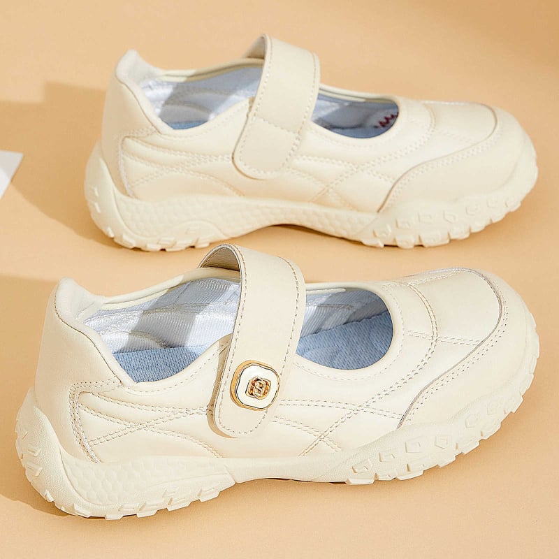 Pantofi damă din material textil în stil Beijing vechi, talpă moale, Mary Jane confortabile pentru purtare zilnică