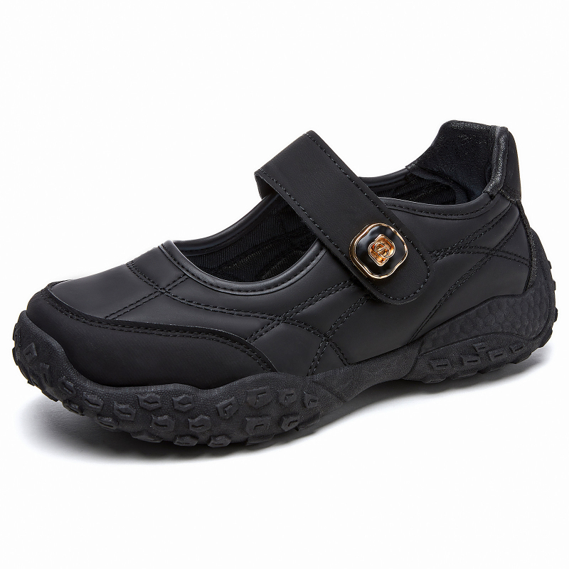 Pantofi damă din material textil în stil Beijing vechi, talpă moale, Mary Jane confortabile pentru purtare zilnică