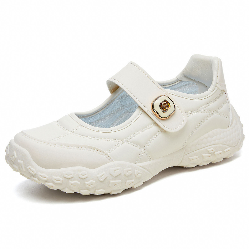 Pantofi damă din material textil în stil Beijing vechi, talpă moale, Mary Jane confortabile pentru purtare zilnică