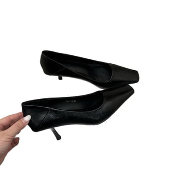 Ženske cipele s kvadratnim prstom, francuskog stila, srednji pet 3–6 cm, slip-on, svakodnevna upotreba, proljeće 2026