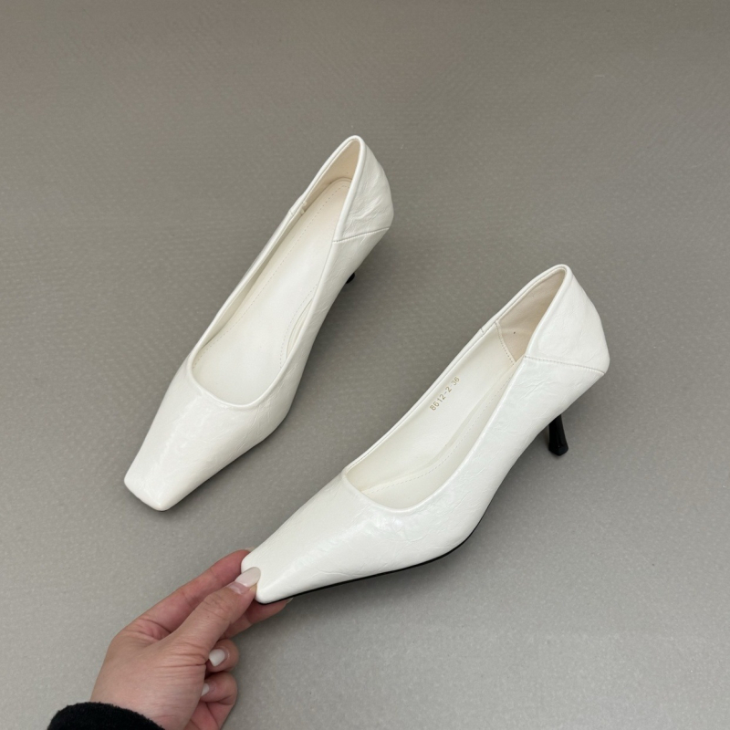 Ženske cipele s kvadratnim prstom, francuskog stila, srednji pet 3–6 cm, slip-on, svakodnevna upotreba, proljeće 2026