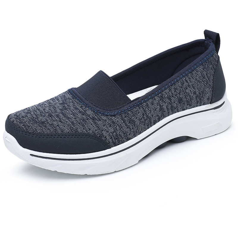 Ženske prozračne slip-on balerinke s mekanom potplatom, okruglim prstom i plitkim otvorom