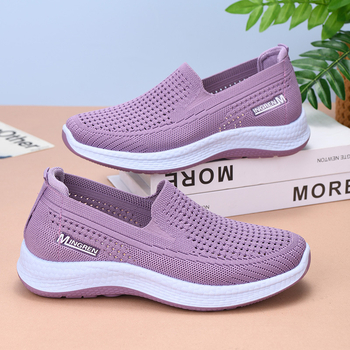 Ženske mrežaste tenisice za proleće i leto, slip-on, prozračne, mekani potplat, udoban za hodanje