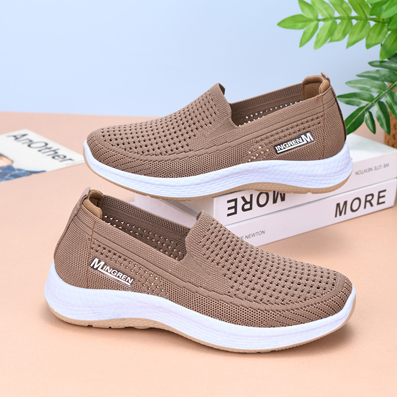 Ženske mrežaste tenisice za proleće i leto, slip-on, prozračne, mekani potplat, udoban za hodanje