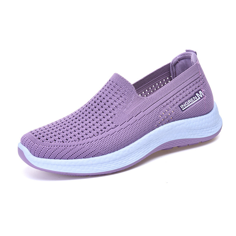 Ženske mrežaste tenisice za proleće i leto, slip-on, prozračne, mekani potplat, udoban za hodanje