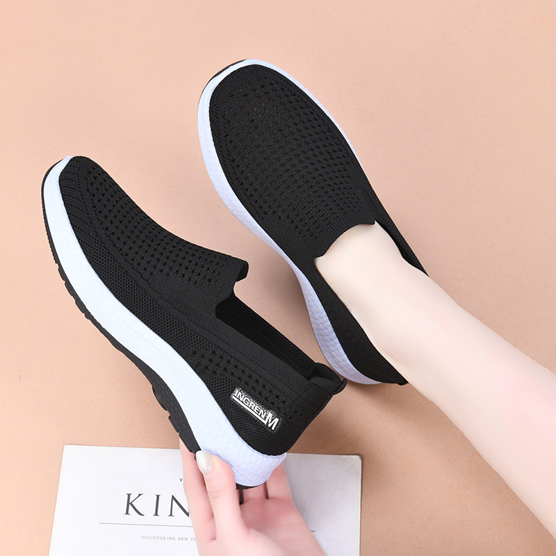 Ženske mrežaste tenisice za proleće i leto, slip-on, prozračne, mekani potplat, udoban za hodanje
