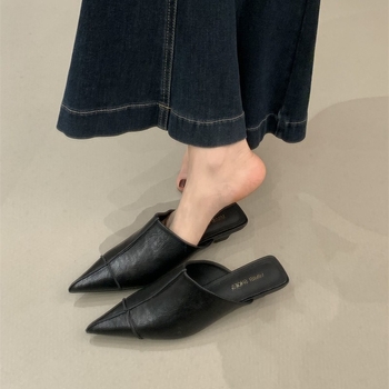 Női zárt orrú papucsok hátul nyitott slip-on stílussal, európai stílus, nyár 2026