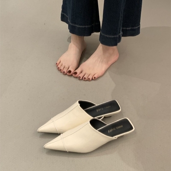 Női zárt orrú papucsok hátul nyitott slip-on stílussal, európai stílus, nyár 2026
