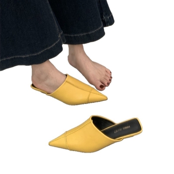Női zárt orrú papucsok hátul nyitott slip-on stílussal, európai stílus, nyár 2026