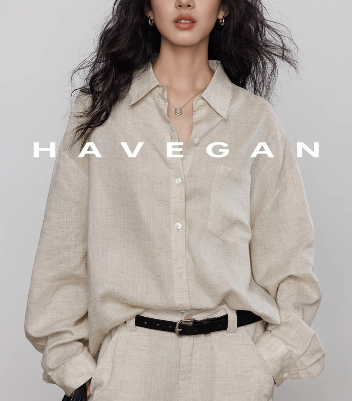 Ženska košulja s dugim rukavima od mješavine Tencel-linen, vintage stil, ležerna elegancija za posao
