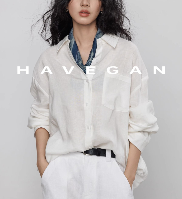 Ženska košulja s dugim rukavima od mješavine Tencel-linen, vintage stil, ležerna elegancija za posao