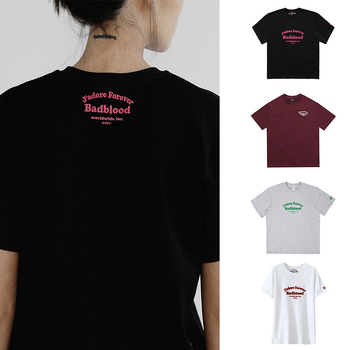 Badblood ženski pamučni T‑shirt s izšivkom, opušten kroj, kratki rukavi, ljeto 2024