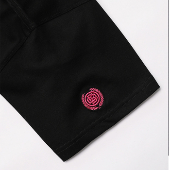 Badblood ženski pamučni T‑shirt s izšivkom, opušten kroj, kratki rukavi, ljeto 2024