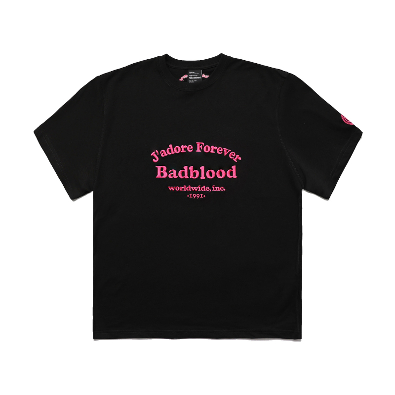 Badblood ženski pamučni T‑shirt s izšivkom, opušten kroj, kratki rukavi, ljeto 2024