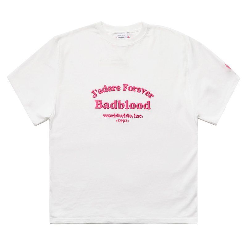 Badblood ženski pamučni T‑shirt s izšivkom, opušten kroj, kratki rukavi, ljeto 2024