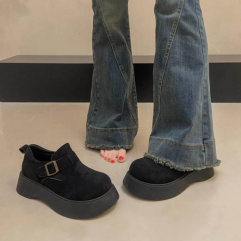 Ženske mokasine s debelim potplatom u Birkenstock stilu, platforma slip-on cipele za jesen 2025