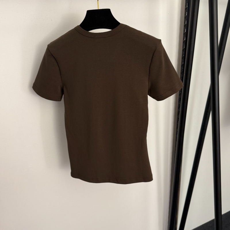 Nanyou ženski T-shirt od 100% pamuka, slim fit, jednobojna s otiskom, kratki rukavi, proljeće-ljeto 2026