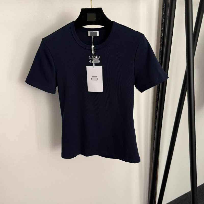 Nanyou ženski T-shirt od 100% pamuka, slim fit, jednobojna s otiskom, kratki rukavi, proljeće-ljeto 2026