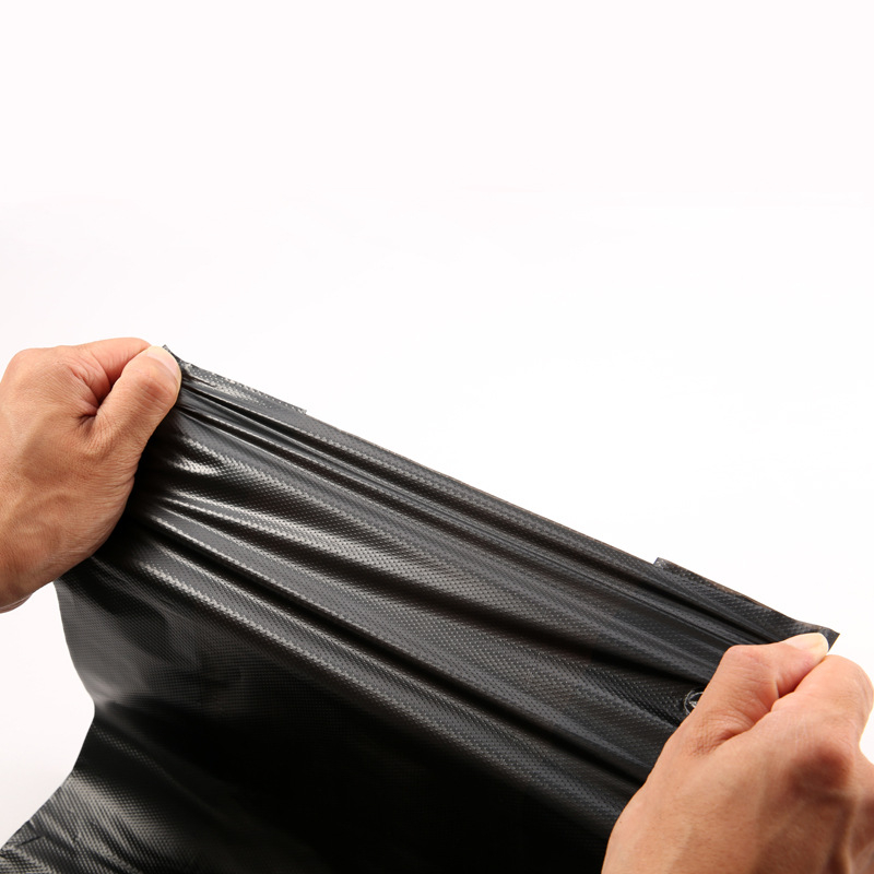 Izuzetno debela crna vreća za otpad s ručkama, velika veličina, industrijska/komercijalna upotreba, plastična vrećica za kuhinju i catering