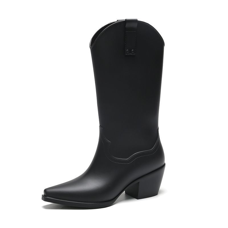 Ženske kišne čizme, visoki korpus, PVC gornji dio, protuklizne, izdržljive, otporne na miris, otporne na hladnoću, moderne, britski stil